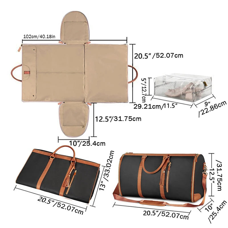 Bolsa de viaje plegable y cómoda para ropa de mano